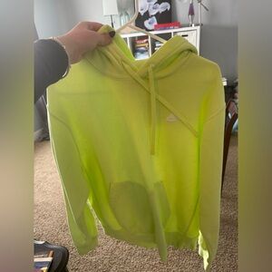 NEON GREEN NIKE HOODIE